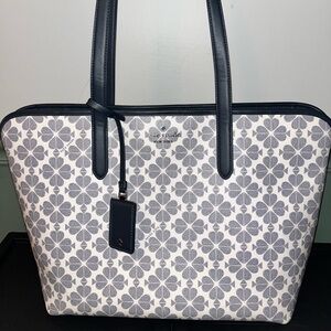 Signature Kate Spade Navy and White Tote